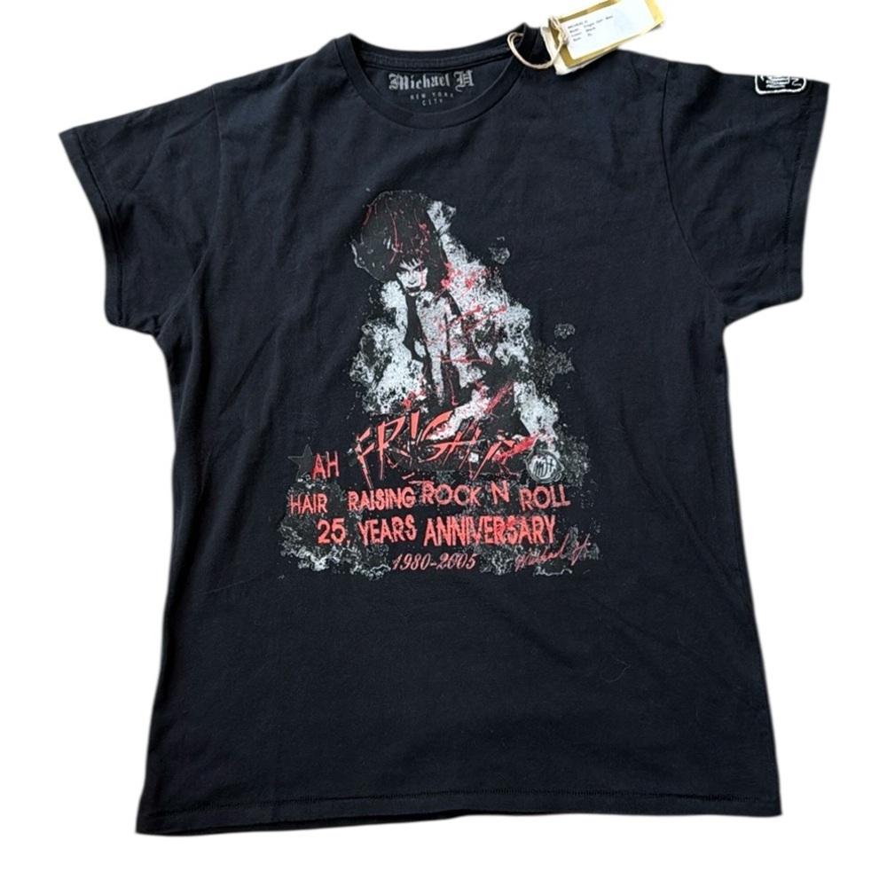 Fright Hair Raising Rock N Roll Tshirt Michael H NWT XL UNIVERSAL Anniversary - Picture 1 of 11